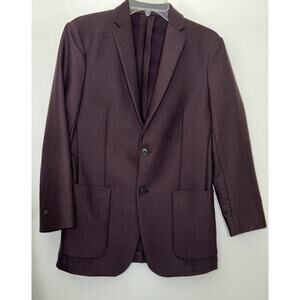 Theory Men’s Tobius SL Newlyn Burgundy/Plum Blazer F0771102